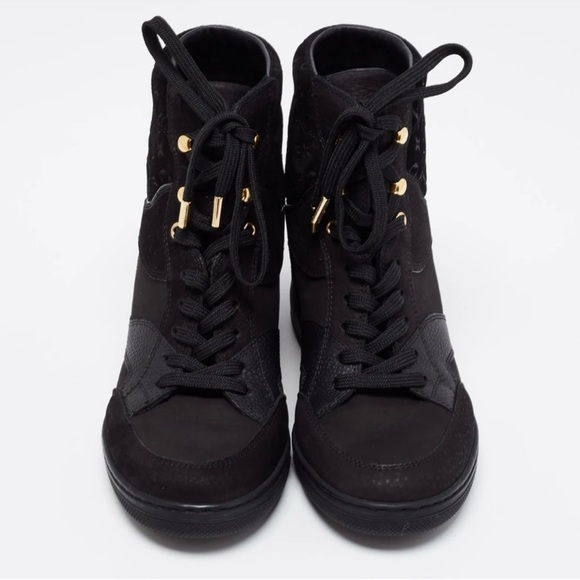 LOUIS VUITTON CLIFF WEDGE SNEAKERS - Picture 3 of 14